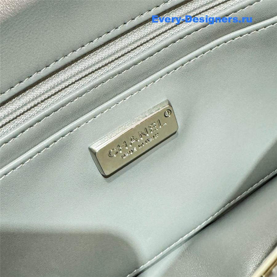 Ch**el 20 sequin glass pearl cf flap bag