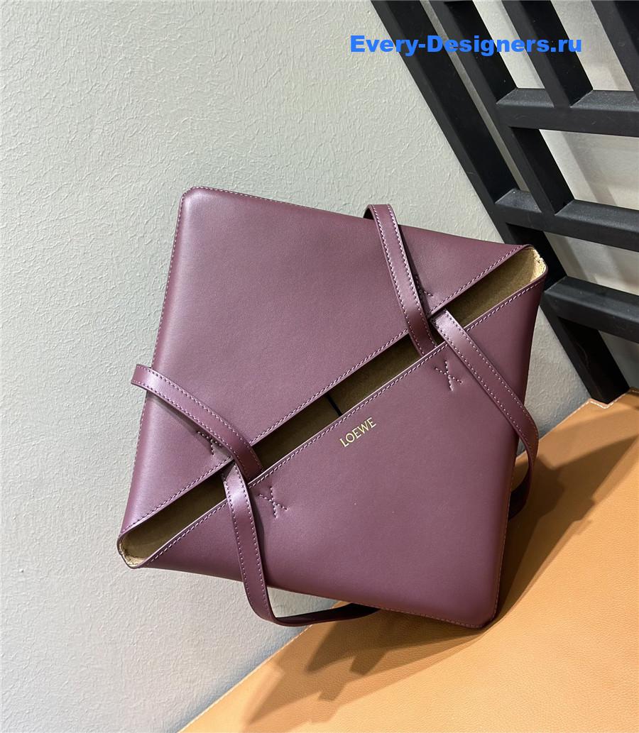 L0ew* puzzle fold convertible medium leather tote