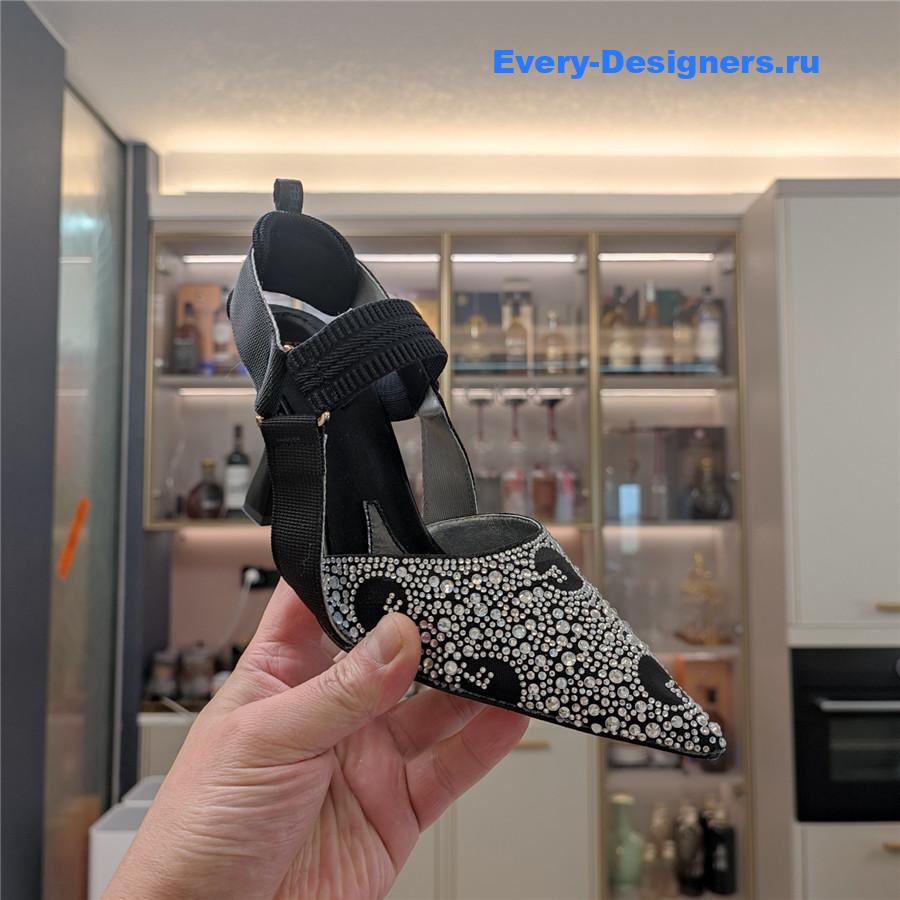 F**di colibri rhinestone heels
