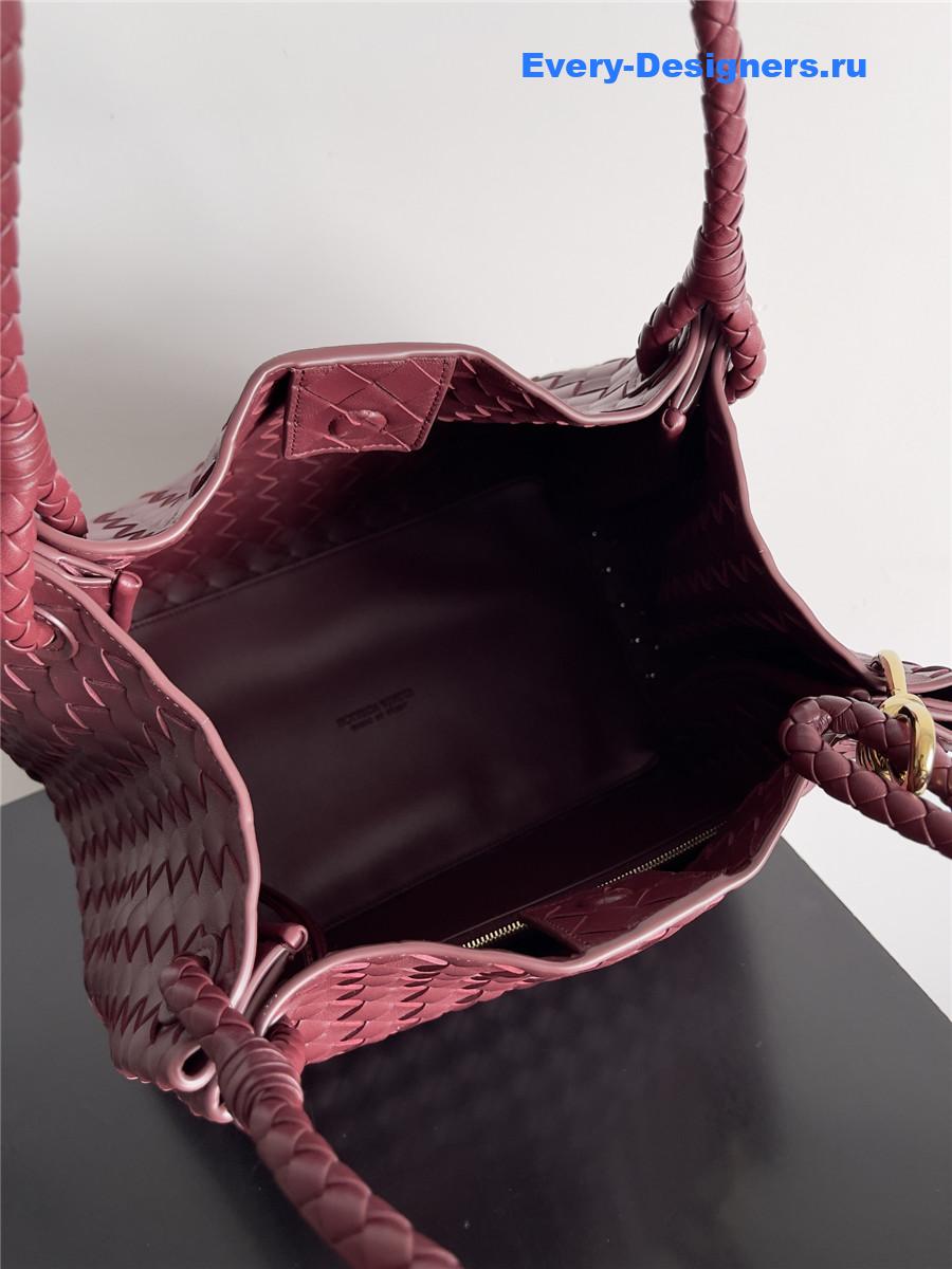 b0tt*ga Ven*ta large andiamo parachute bag burgundy