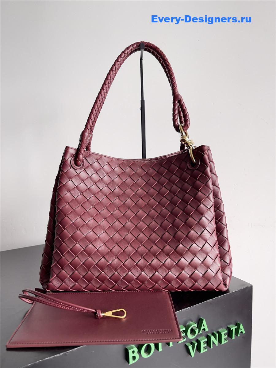 b0tt*ga Ven*ta large andiamo parachute bag burgundy