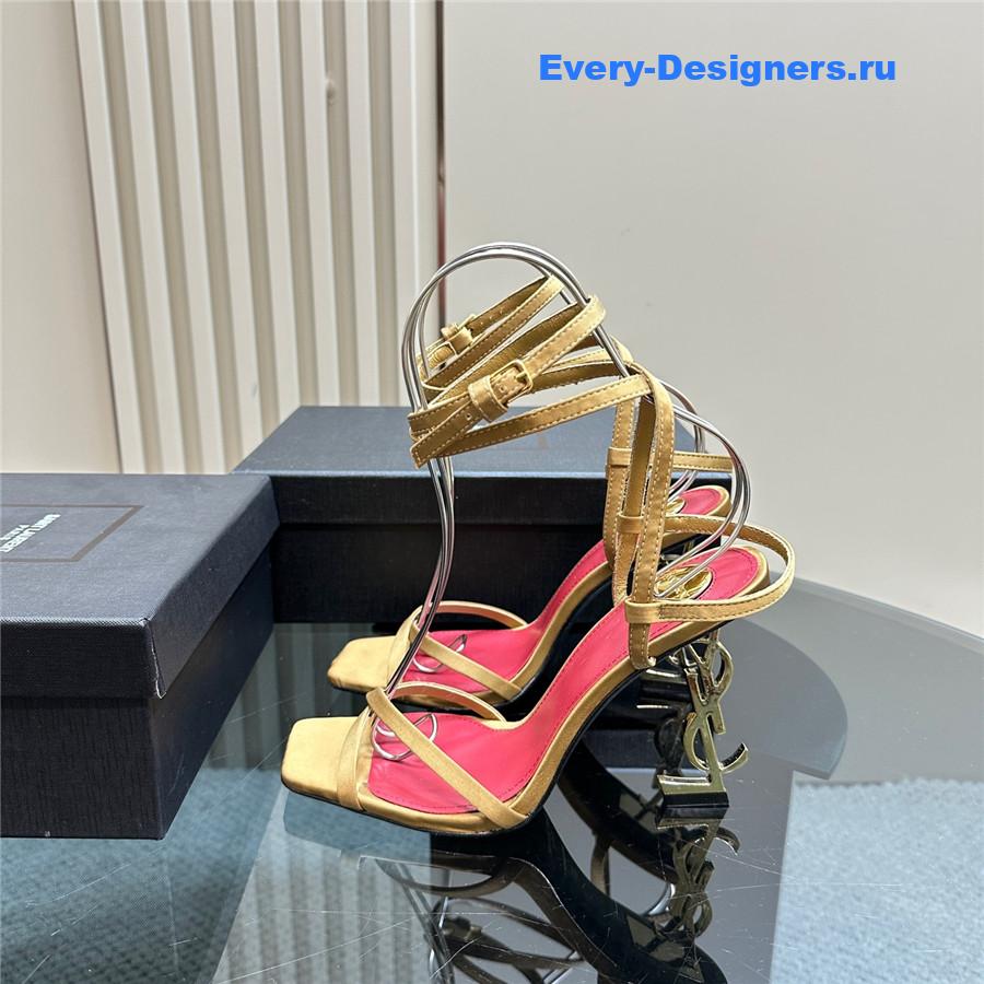 Sa1nt Lau*nt gold opyum sandals