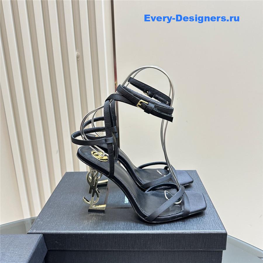 Sa1nt Lau*nt black opyum sandals