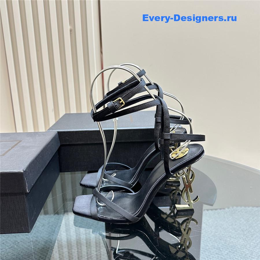Sa1nt Lau*nt black opyum sandals