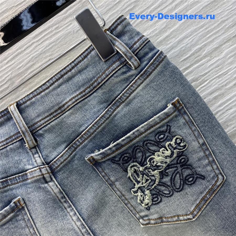 L0ew* blue high-waisted flared-leg jeans