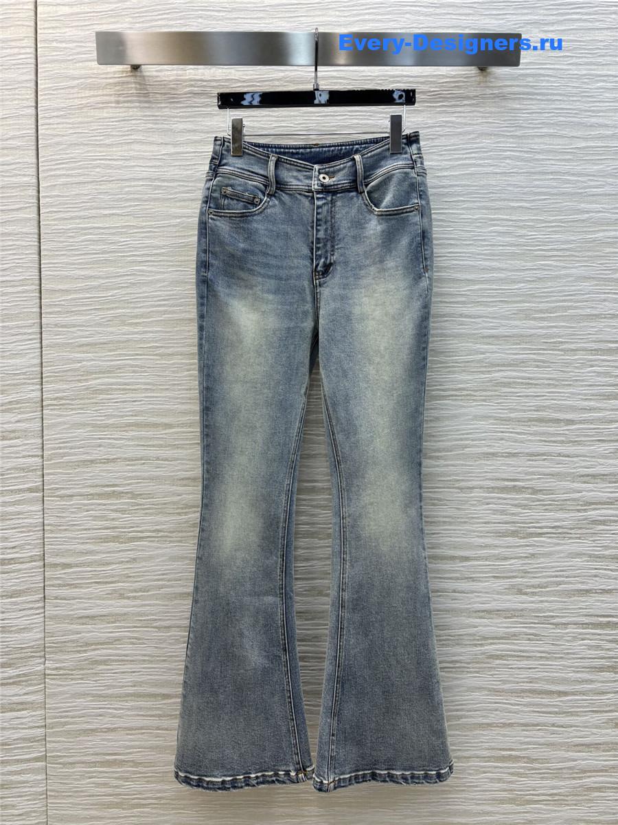 L0ew* blue high-waisted flared-leg jeans
