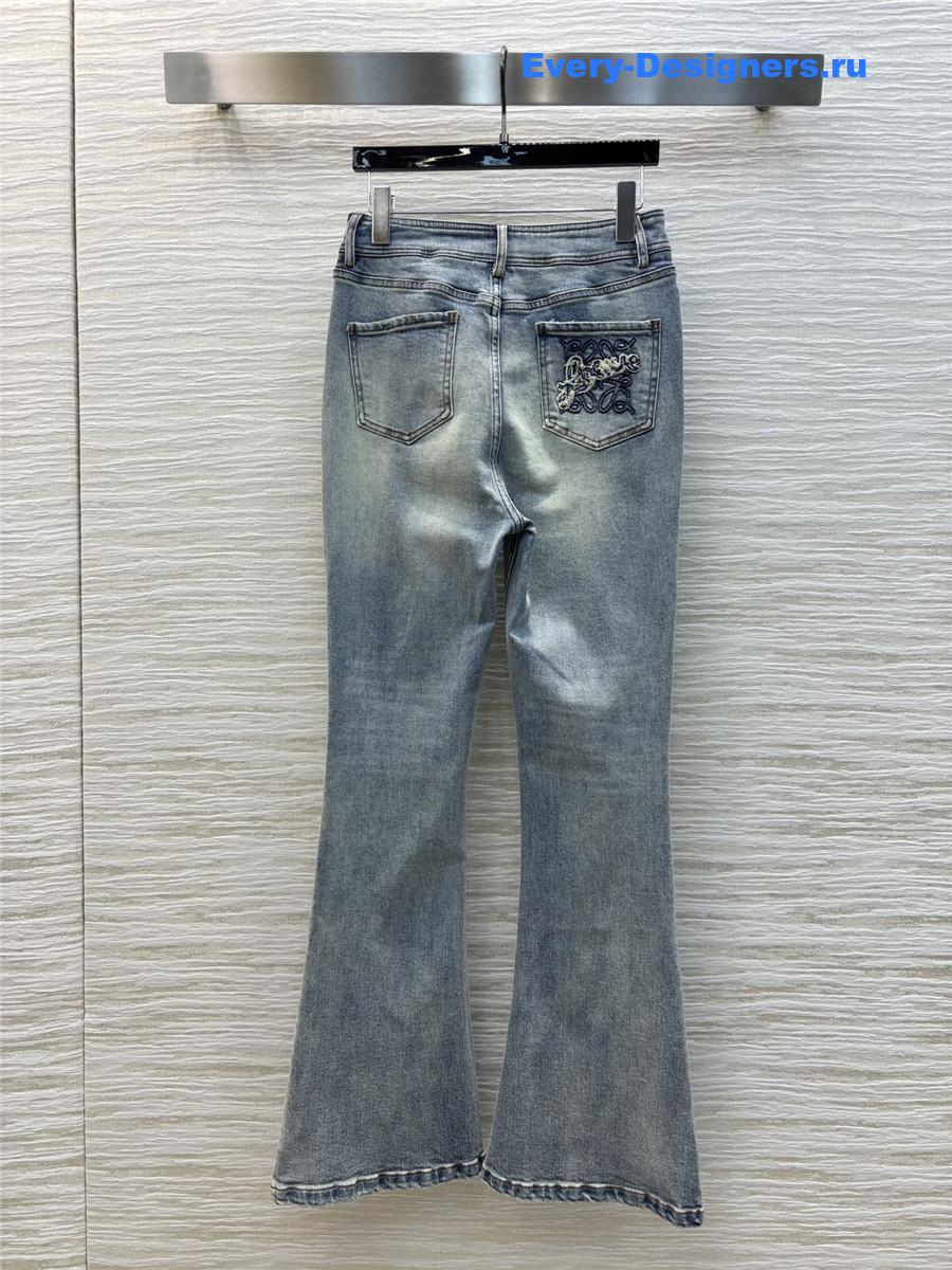 L0ew* blue high-waisted flared-leg jeans