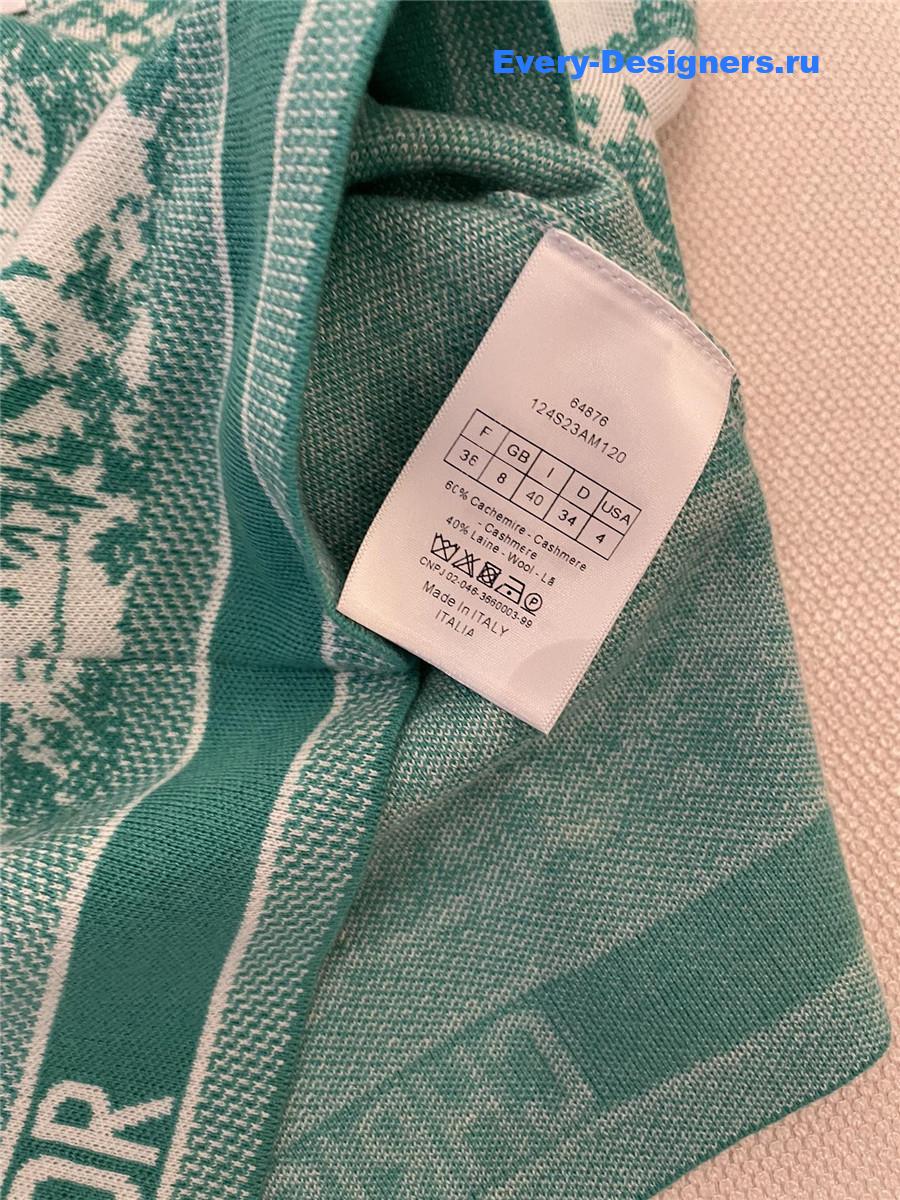 D10r cashmere wool blend knit suit green