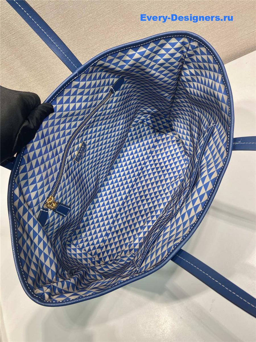 Pra*a tessuto triangulum tote bag blue
