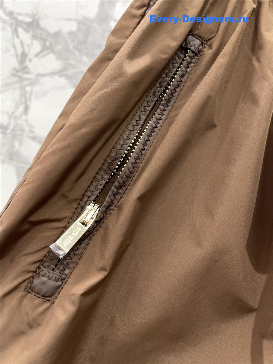 Miu Miu Brown Technical-Fabric Shorts