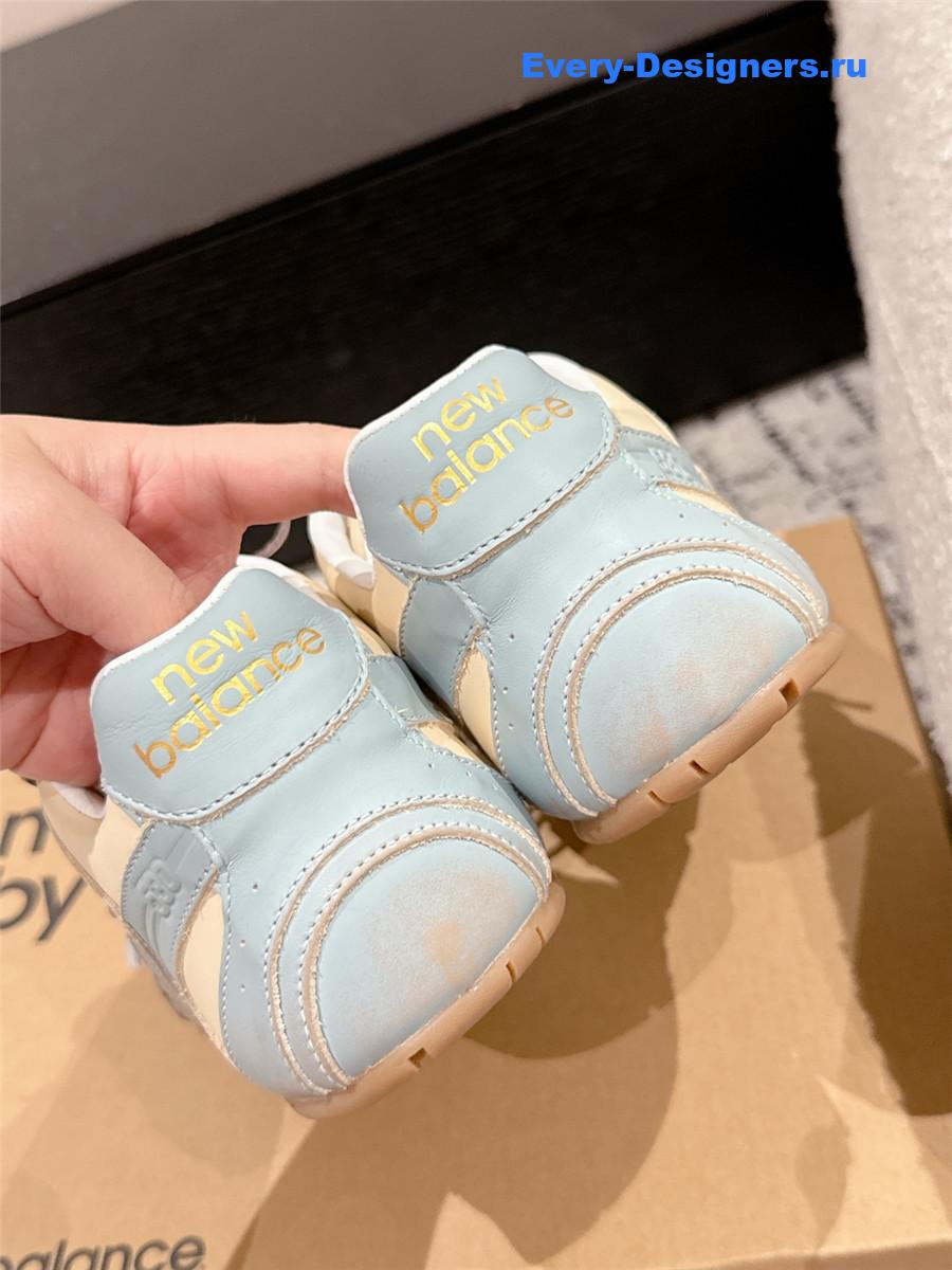 Miu Miu x New Balance 530 SL Leather Sneaker in Blue