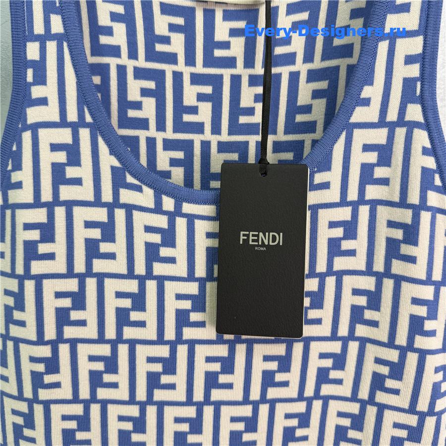 F**di ff monogram knitted dress