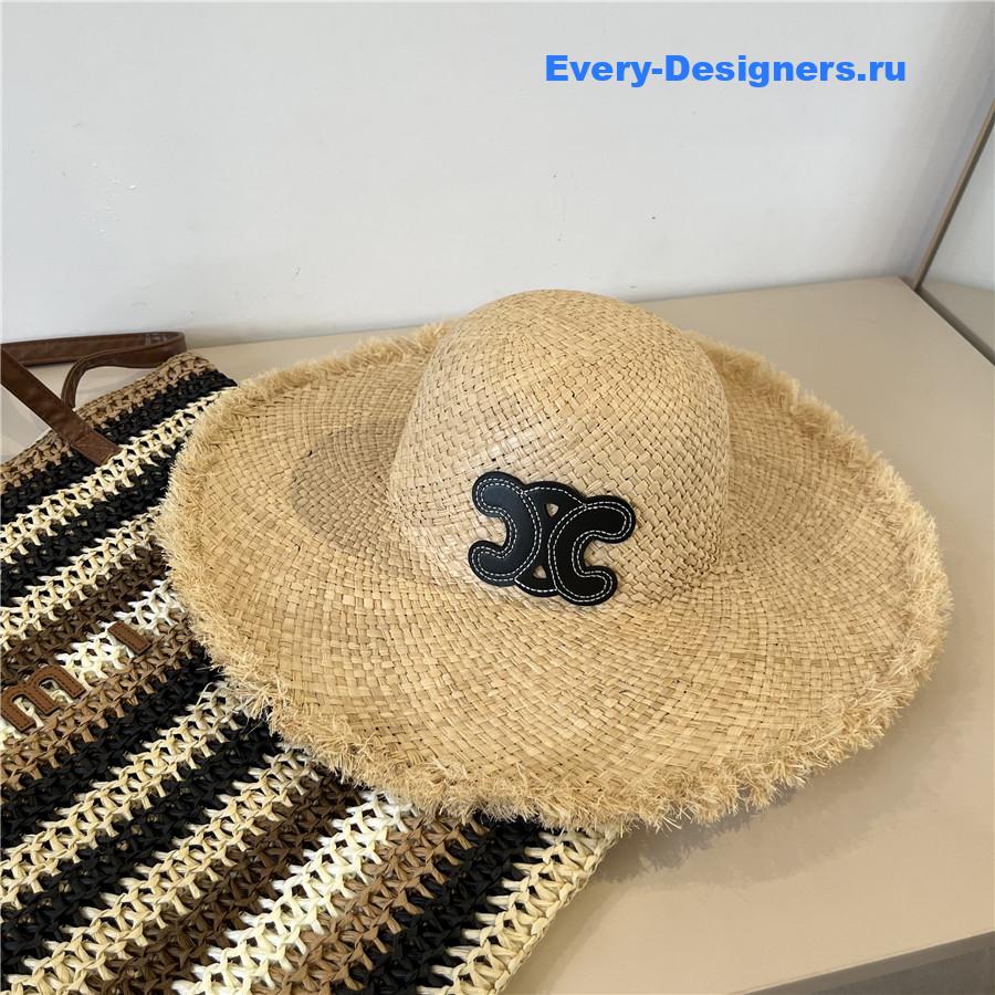 Ce1i*e triomphe raffia hat