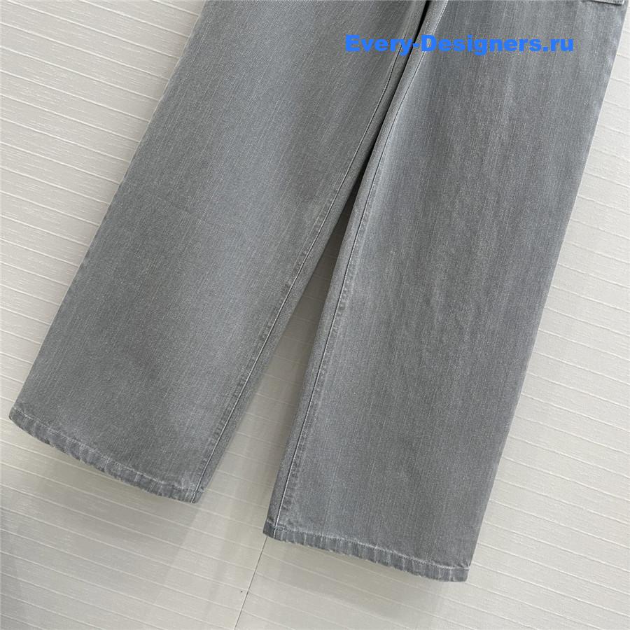 F**di haze blue denim trousers