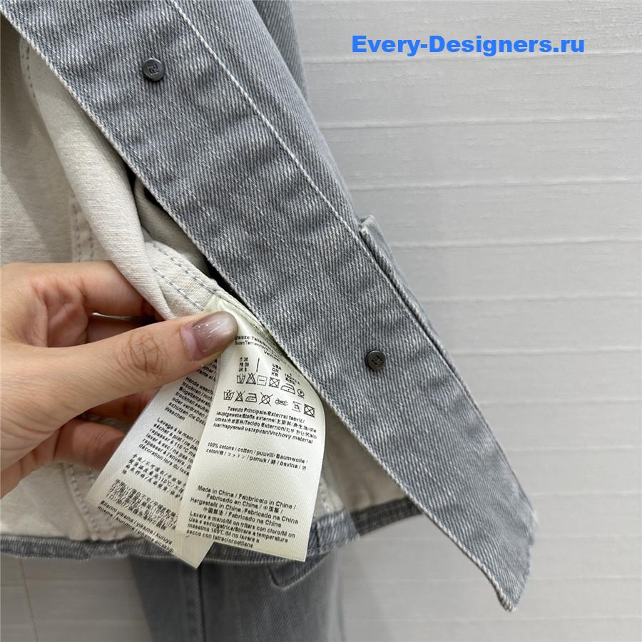 F**di haze blue denim jacket