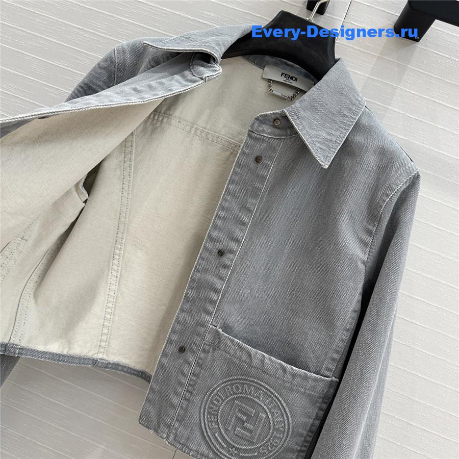 F**di haze blue denim jacket