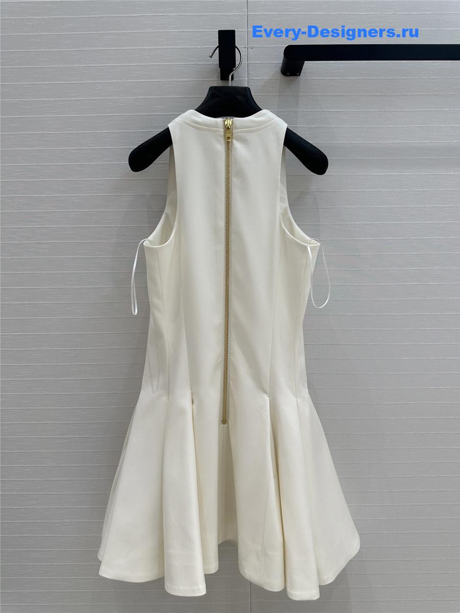 Balmain Pleated A-Line Dress