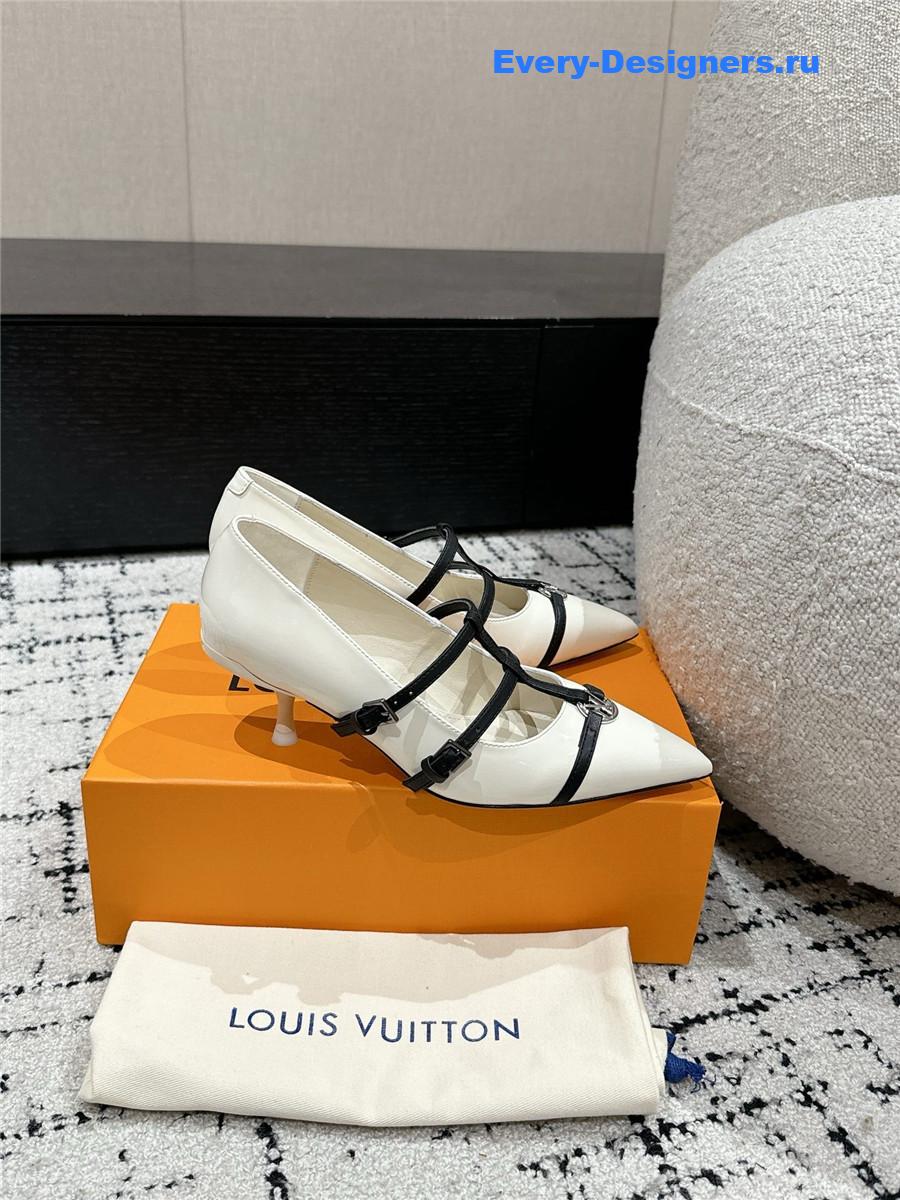 l0vis Vvtt0n 6am pointed toe heels white