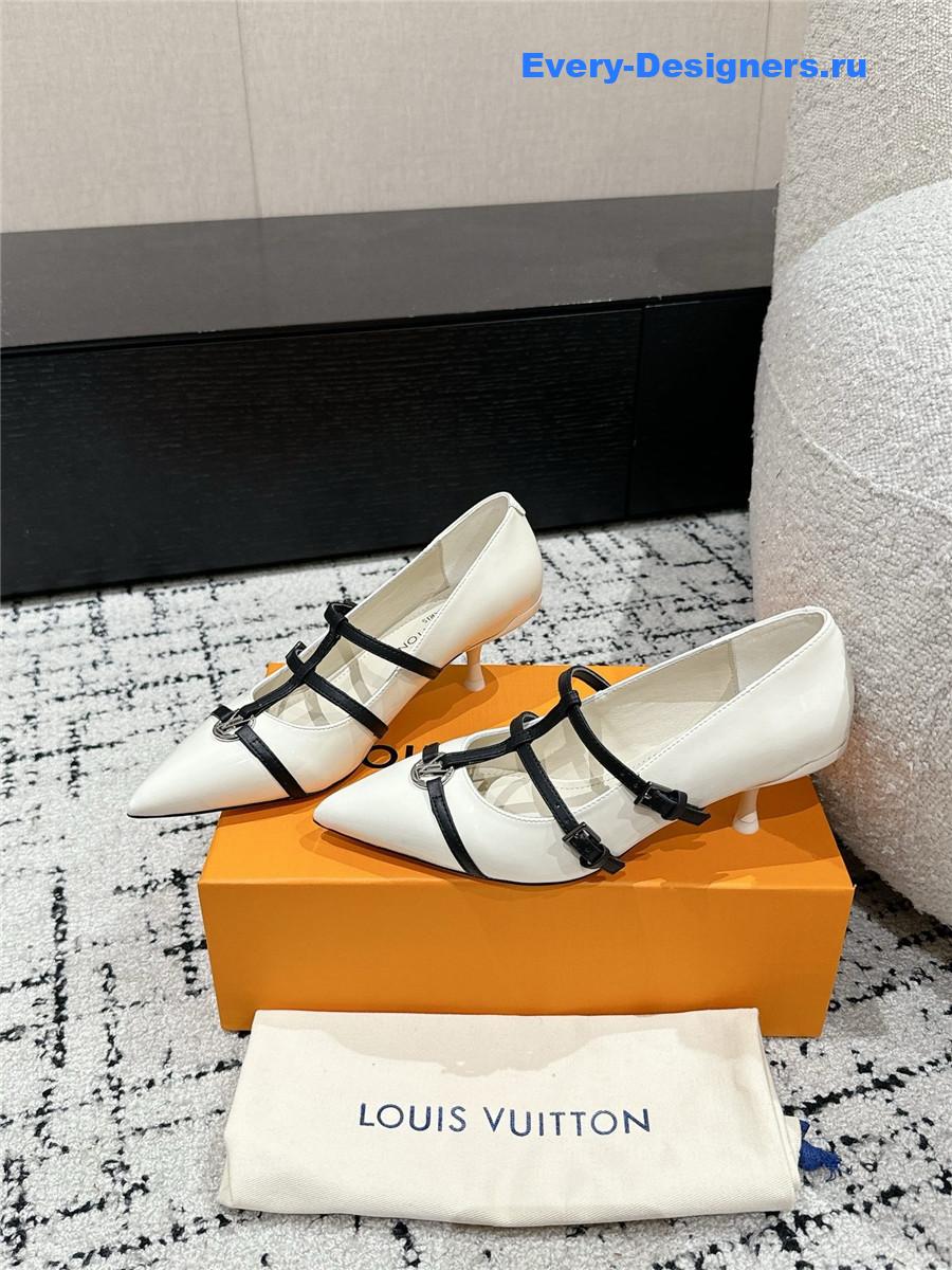 l0vis Vvtt0n 6am pointed toe heels white
