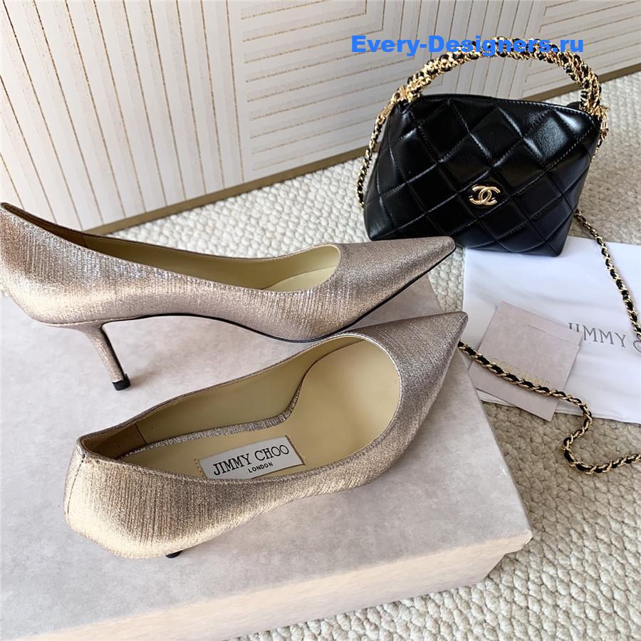J1m*y Ch00 love 85 glitter pumps gold