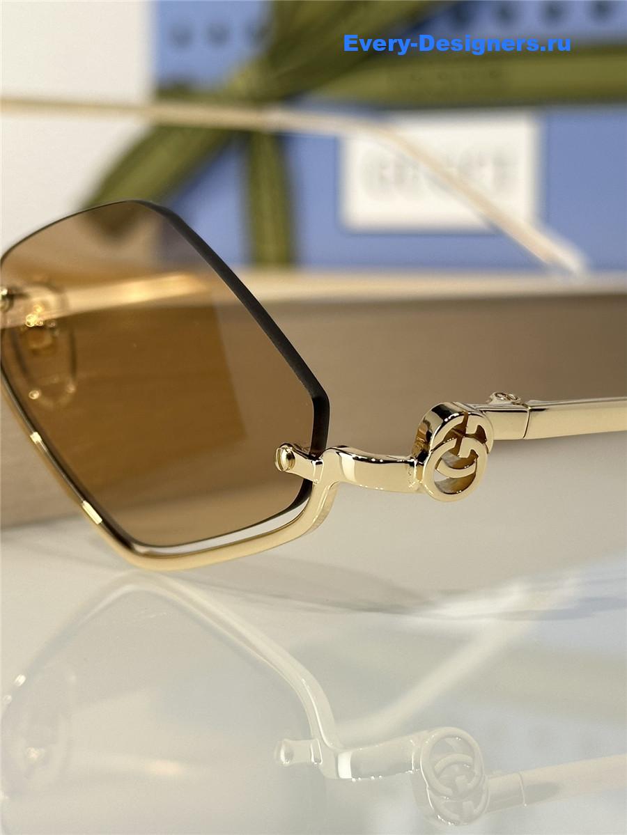 Gvc*1 brown gg upside down sunglasses