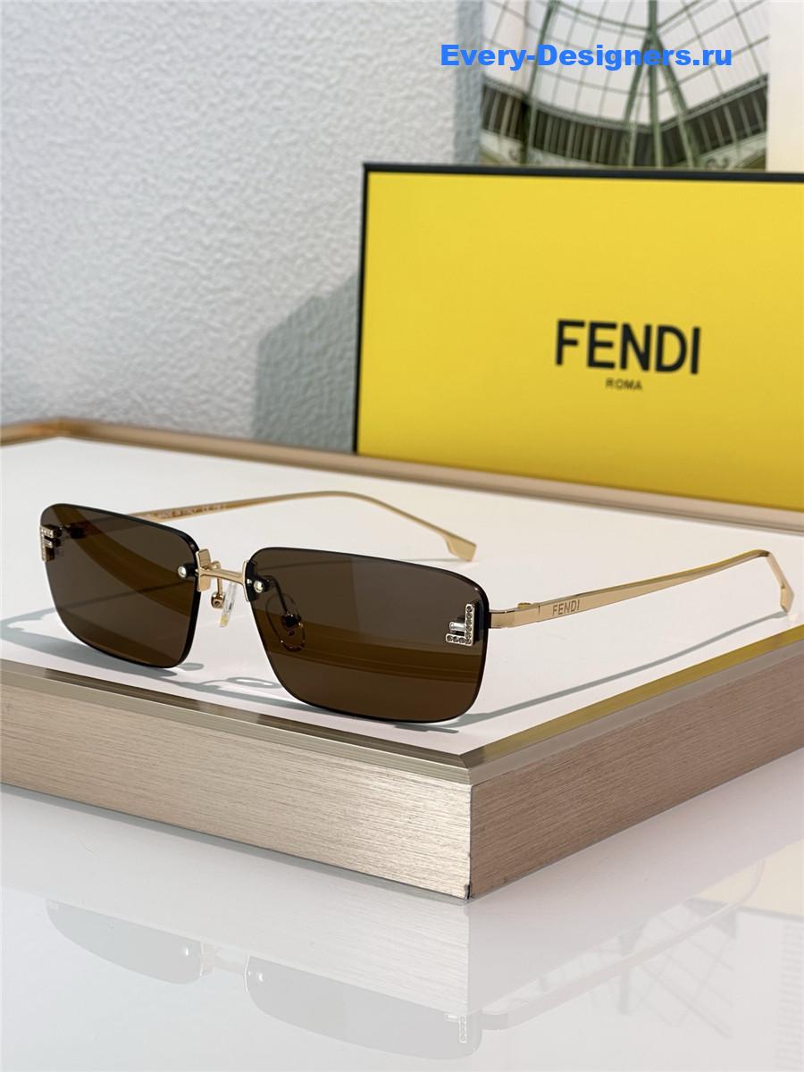 F**di first crystal brown sunglasses
