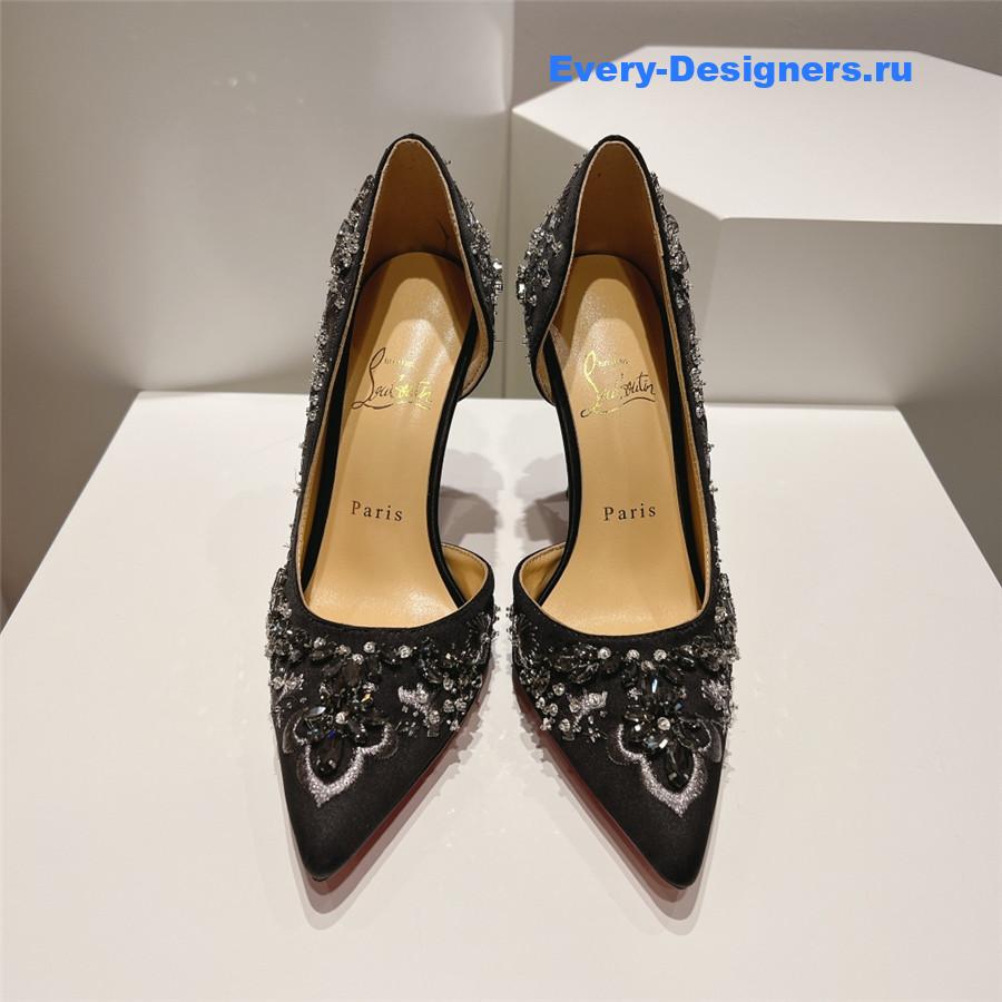 Chr1st1an louboutin artifice strass 120 black pumps