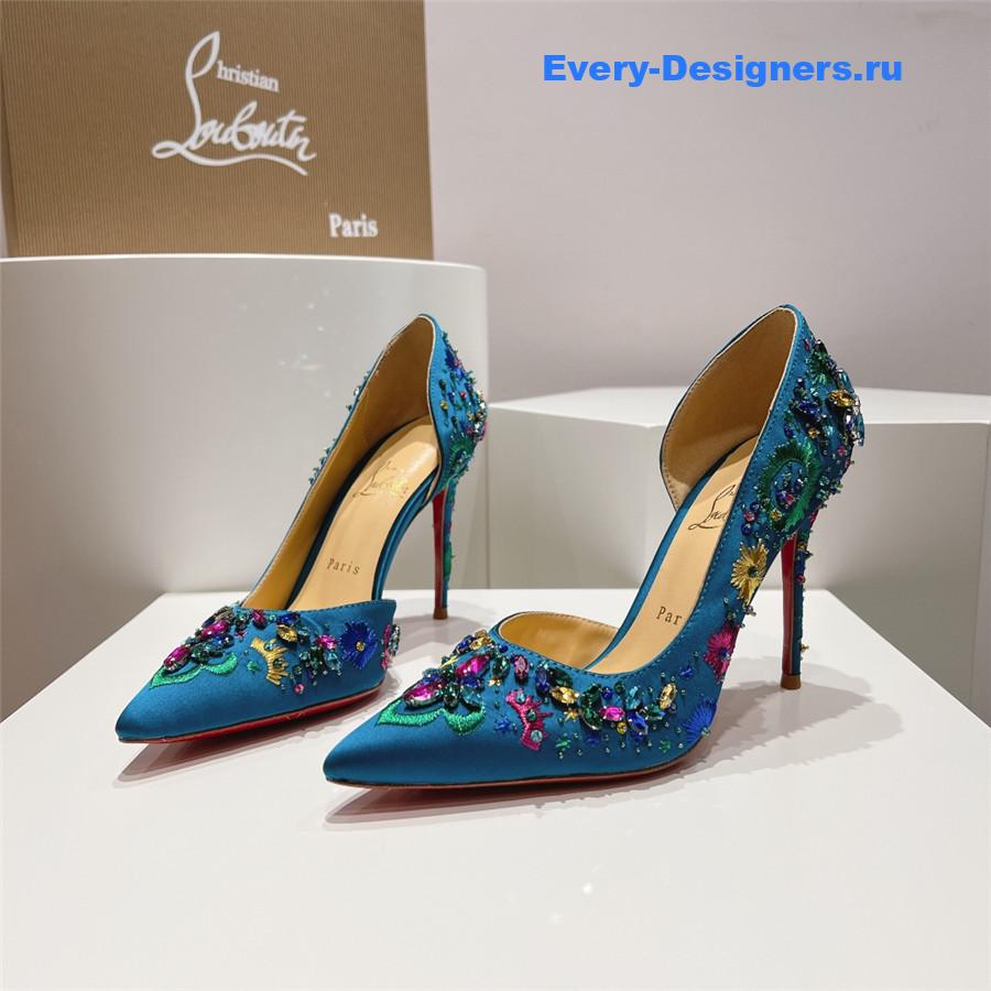 Chr1st1an louboutin artifice strass 120 pumps blue