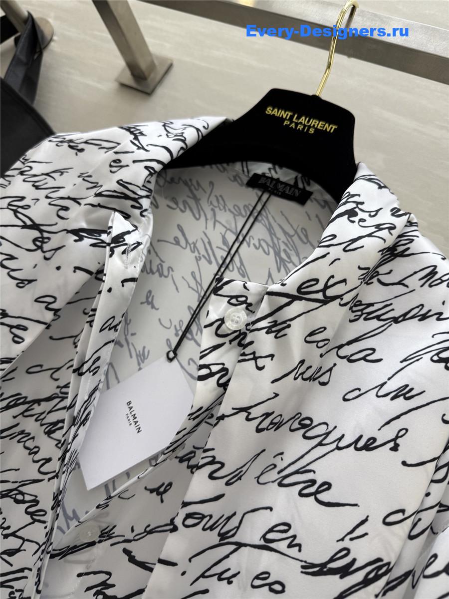 Balmain Love Letter Blouse