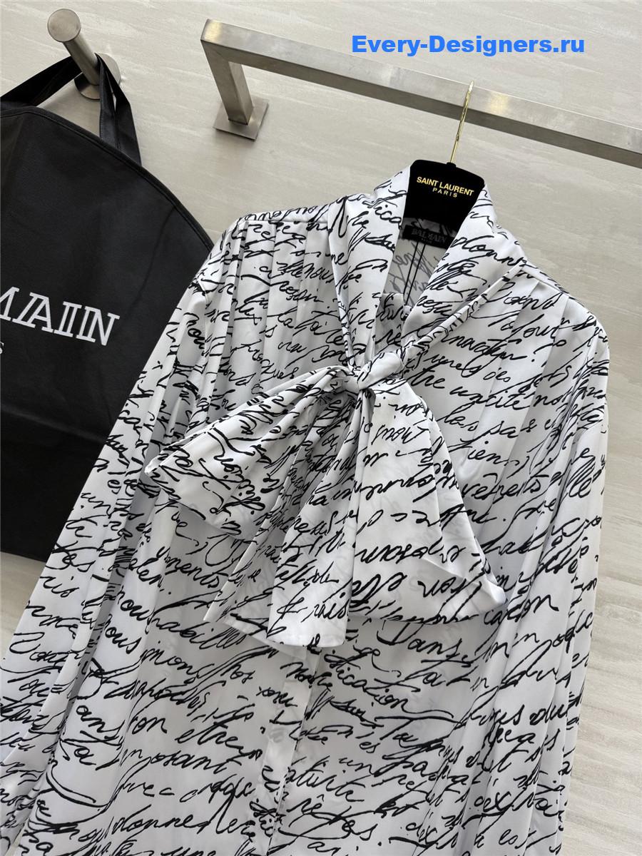 Balmain Love Letter Blouse