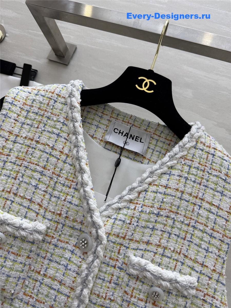 Ch**el tweed vest jacket