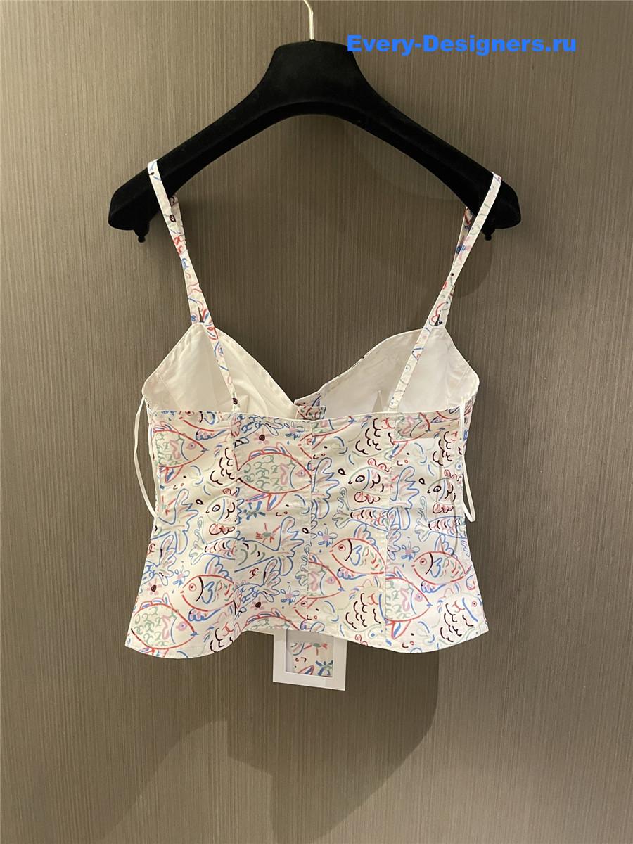 Ch**el graffiti camisole top