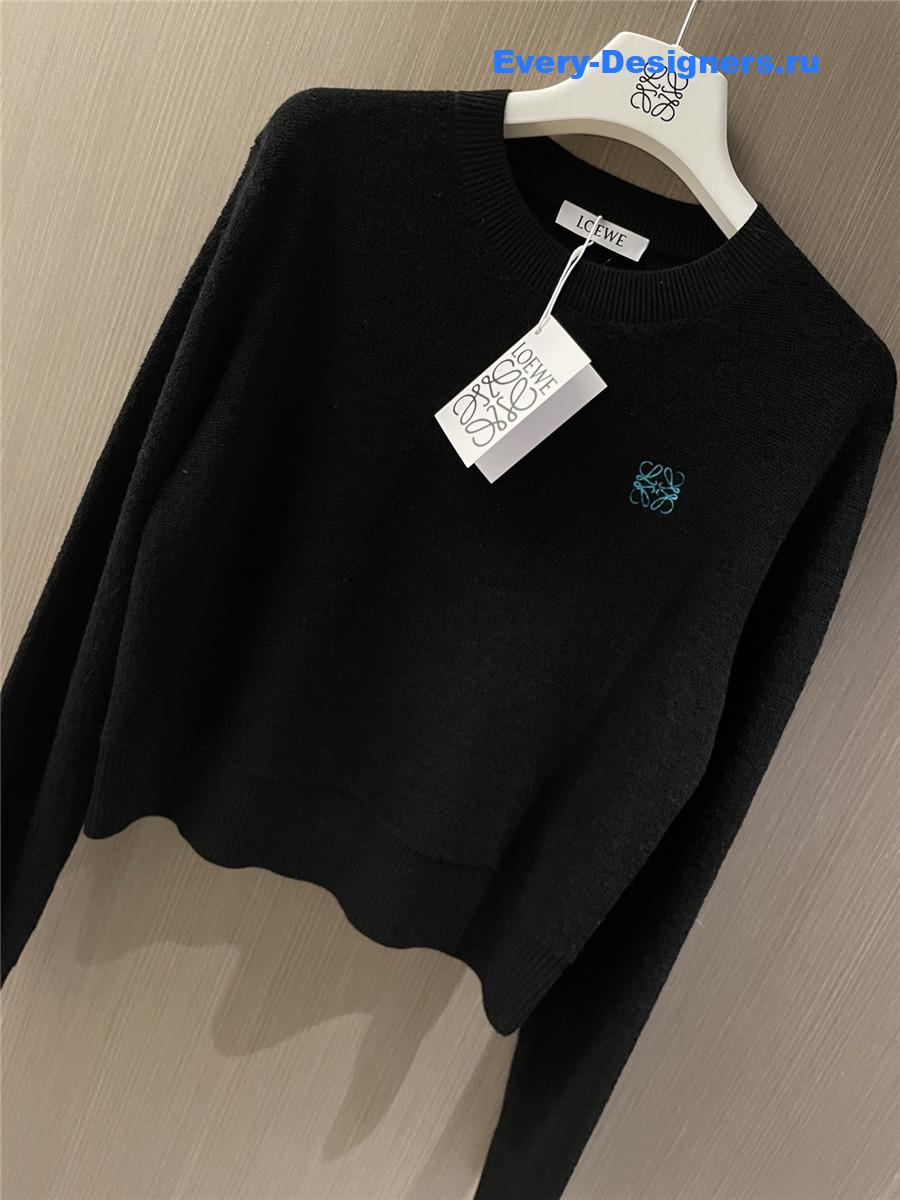L0ew* anagram wool sweater black