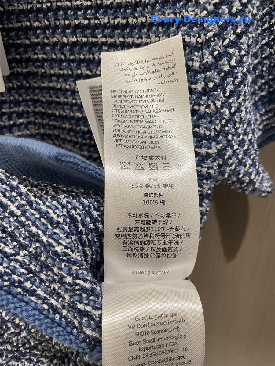 Gvc*1 cotton-blend crew neck sweater