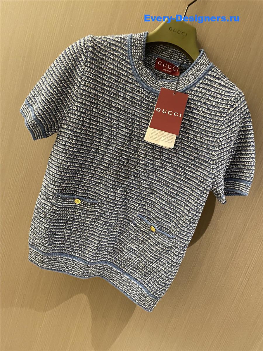 Gvc*1 cotton-blend crew neck sweater