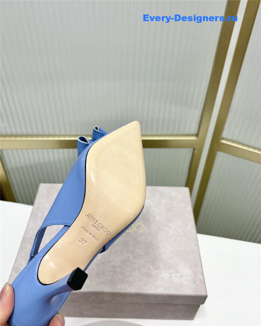 J1m*y Ch00 staz bow-embellished pumps blue