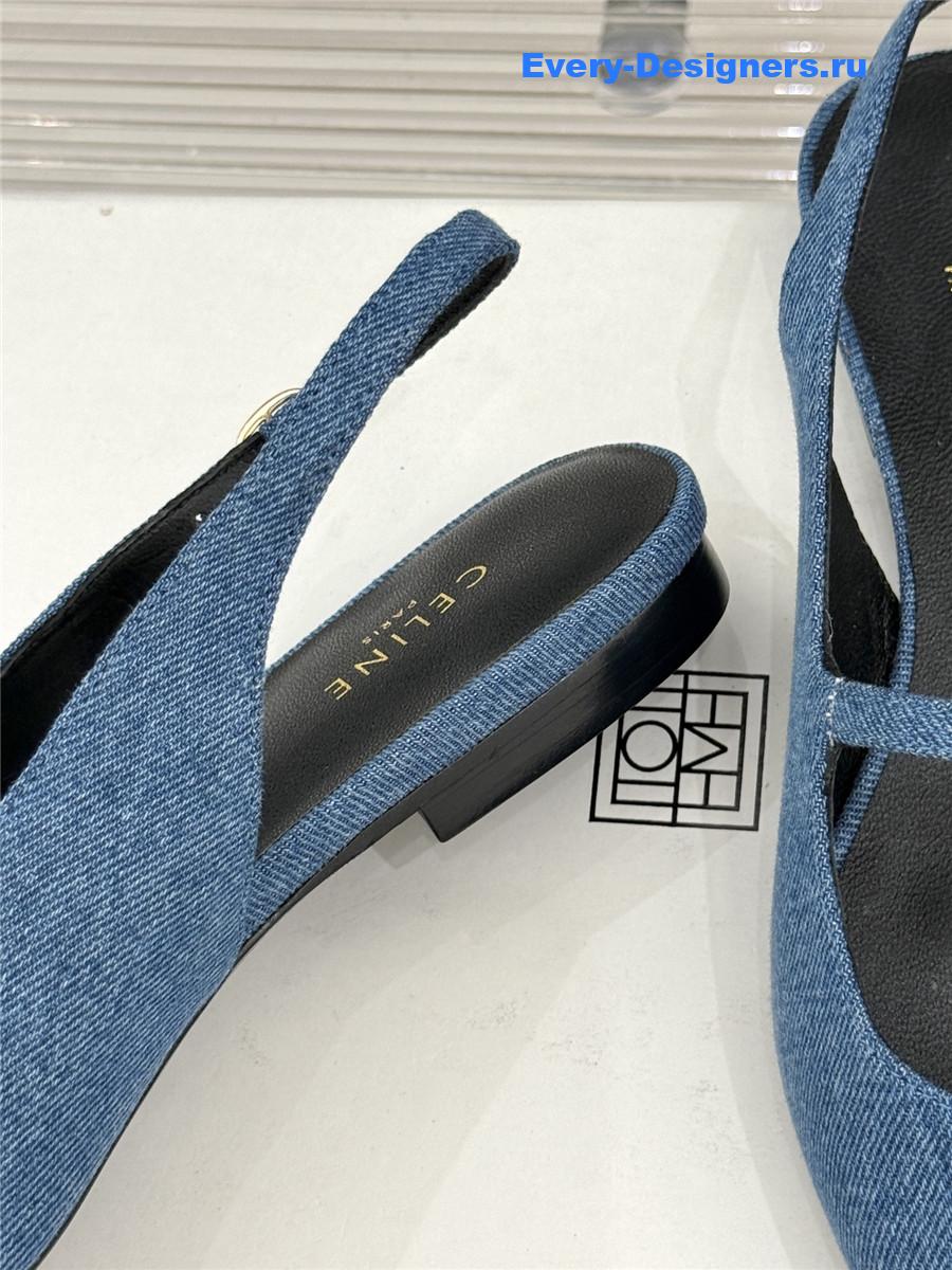 Ce1i*e flat pointed toe slingback sandals