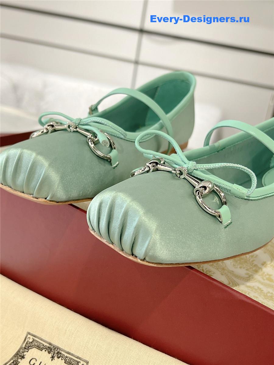 Gvc*1 horsebit ballet flat green
