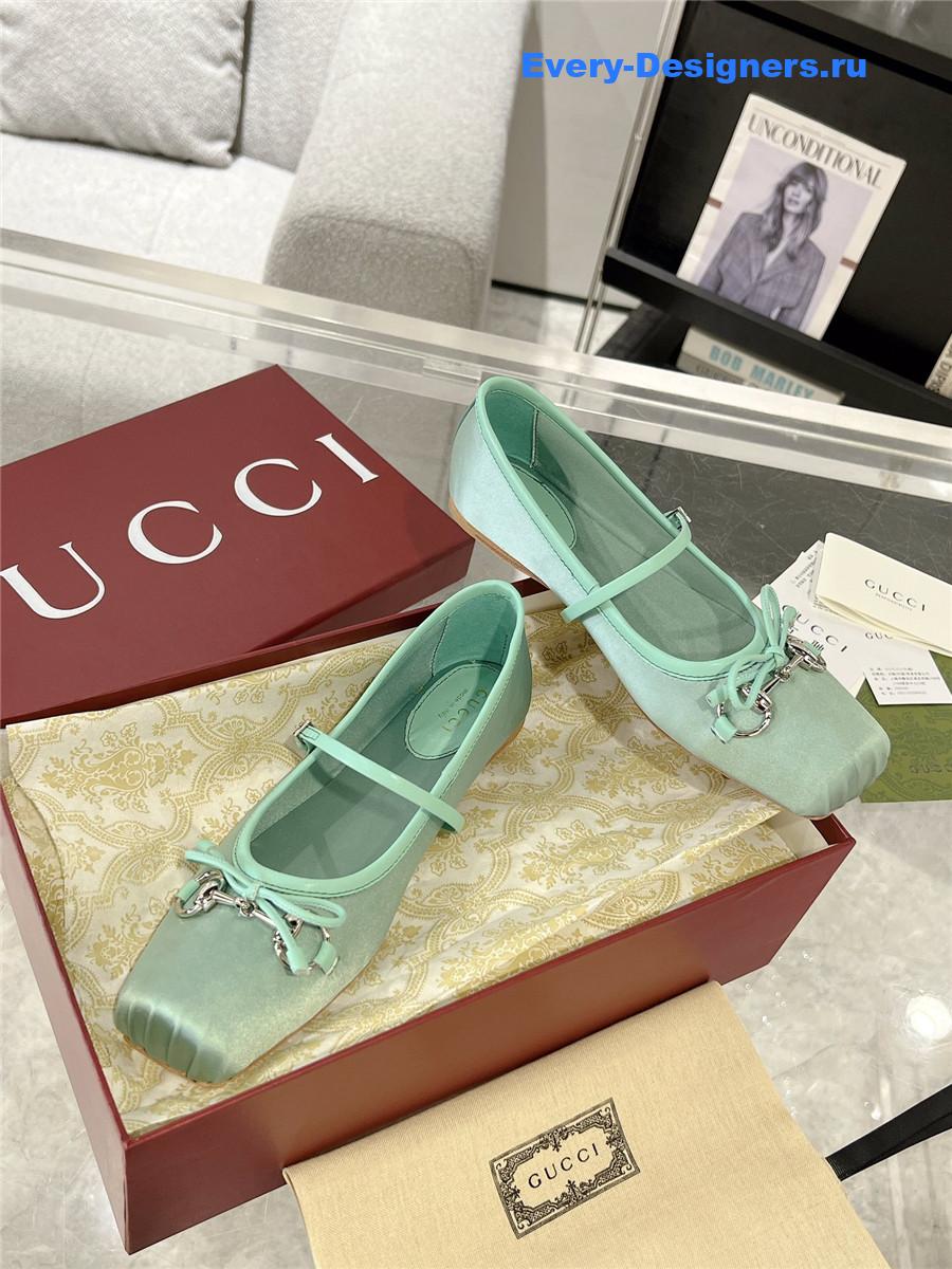 Gvc*1 horsebit ballet flat green