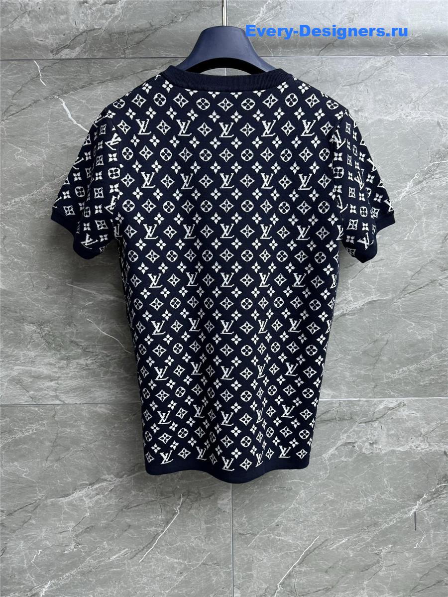 l0vis Vvtt0n stripe monogram t-shirt