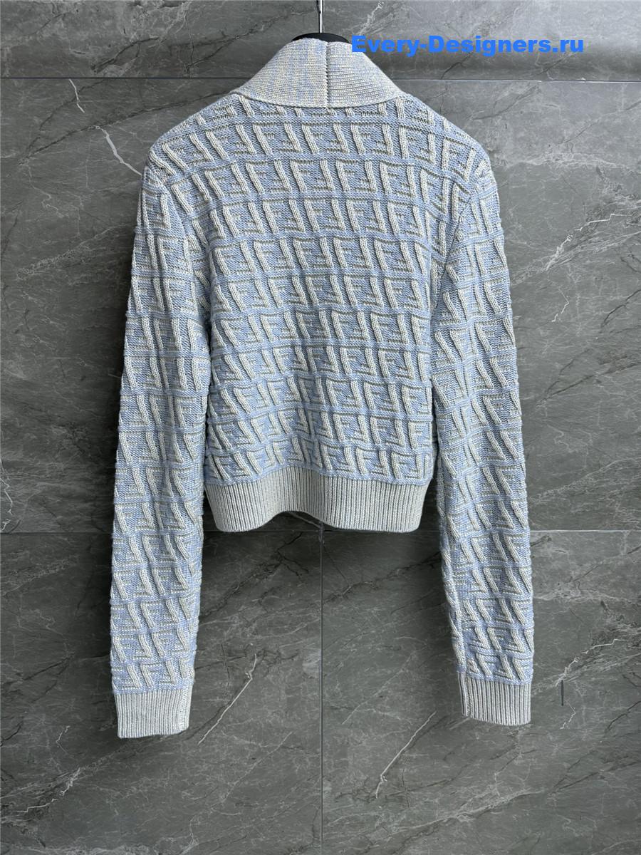 F**di powder blue ff cardigan