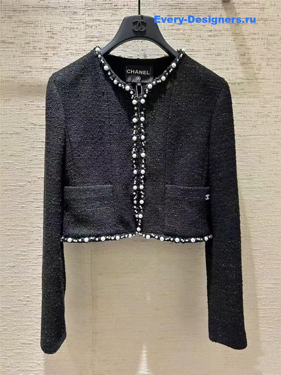 Ch**el black pearl jacket