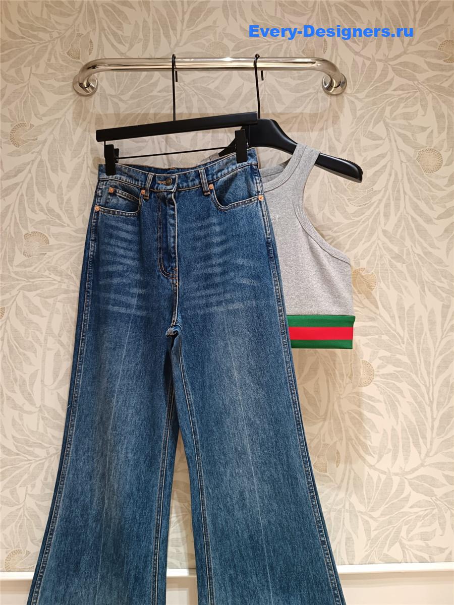 Gvc*1 high-rise flared jeans blue