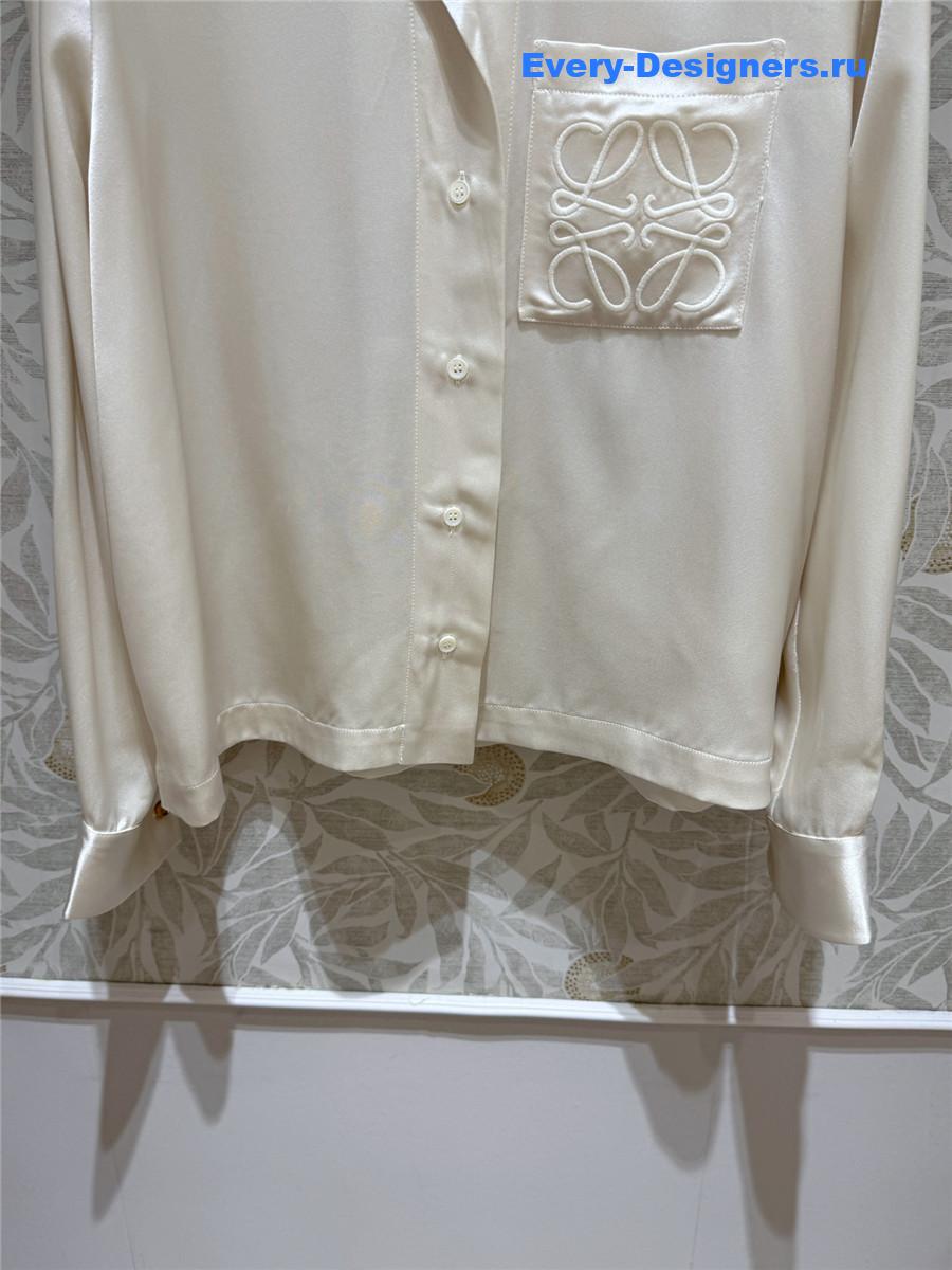 L0ew* anagram satin pyjama blouse