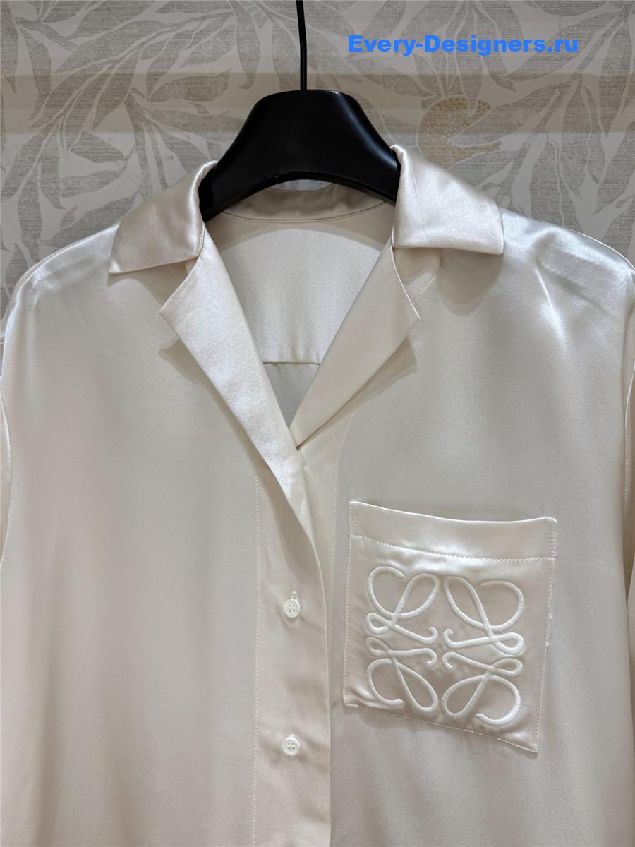 L0ew* anagram satin pyjama blouse