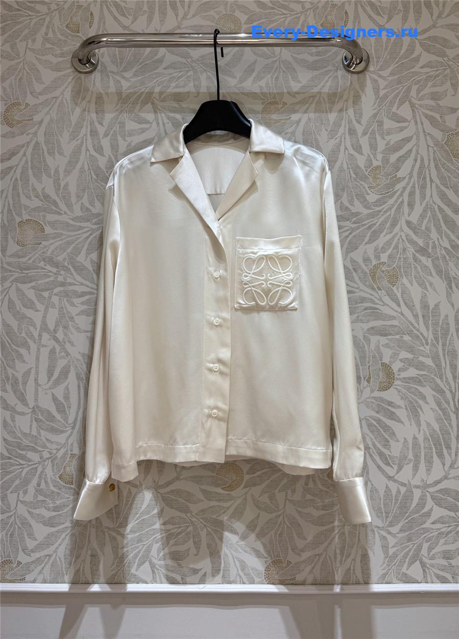 L0ew* anagram satin pyjama blouse
