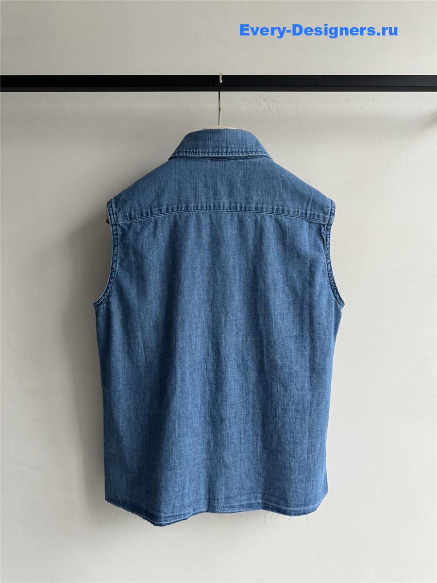 Miu Miu Sleeveless Denim Shirt