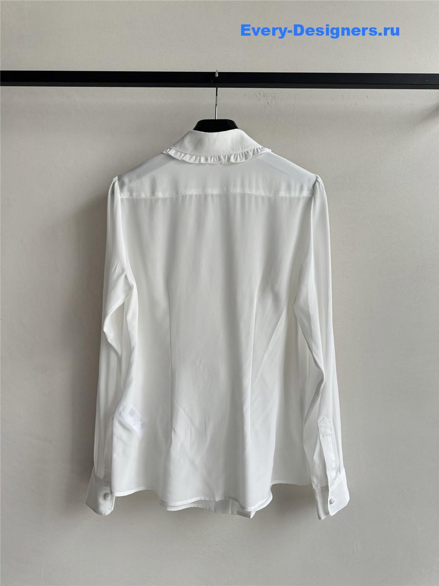 Ce1i*e embroidered logo white shirt