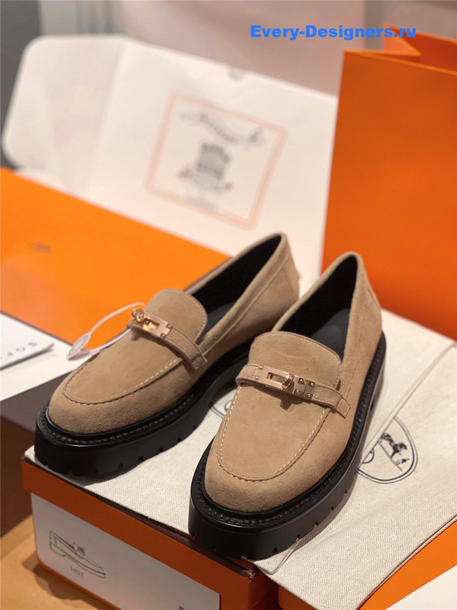 H**me5 leather icone loafer brown