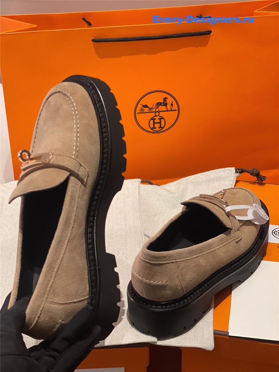 H**me5 leather icone loafer brown